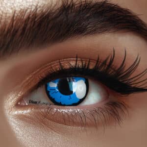 עדשות לפורים- כחול בובתי תיחום שחור