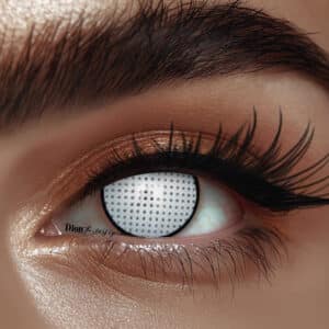 עדשות לפורים- רשת לבנה עם תיחום שחור