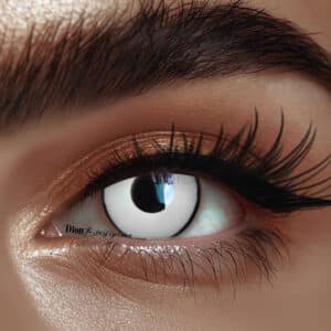 עדשות לפורים- לבן עם תיחום שחור