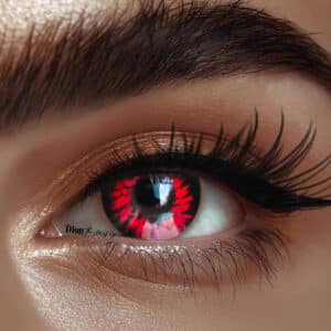 עדשות לפורים- אדום עם קרעים