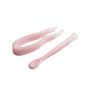 סט פנצטה ומקלון סיליקוני ורוד בייבי